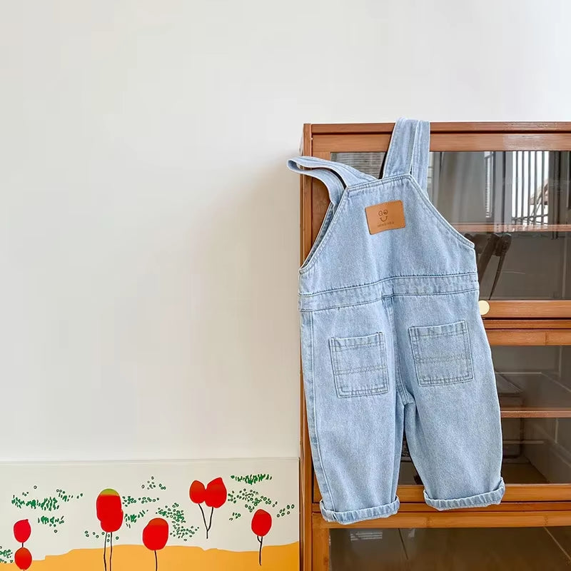 Soft Washed Denim Overalls 
